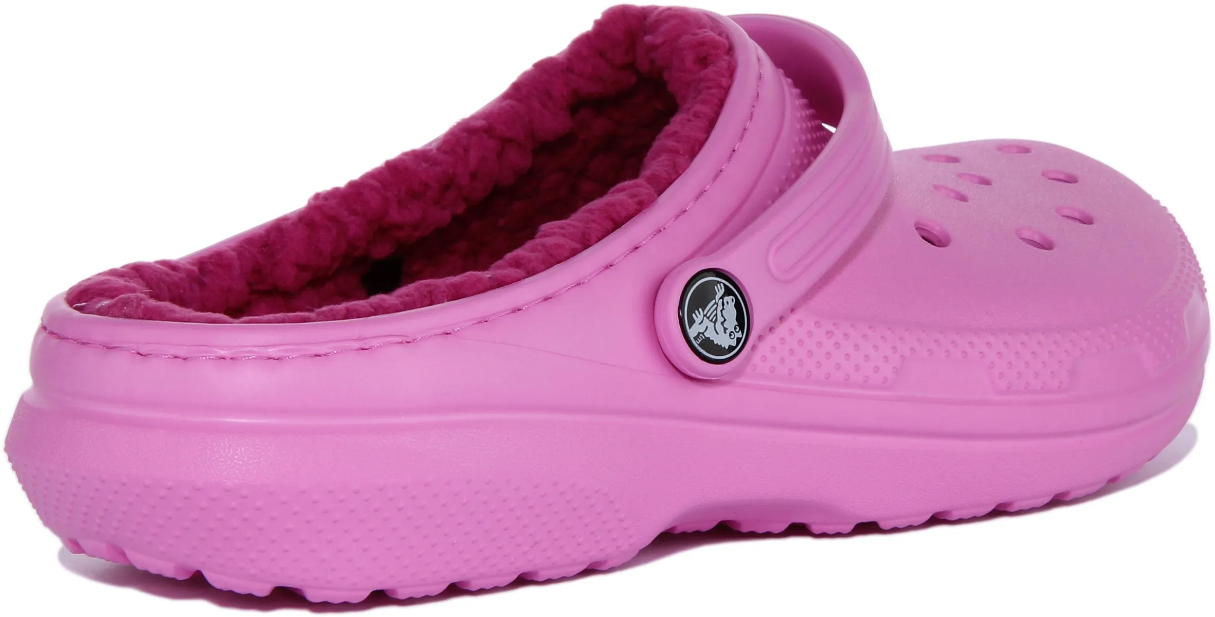 Crocs Classic Lined In Pink For Juniors