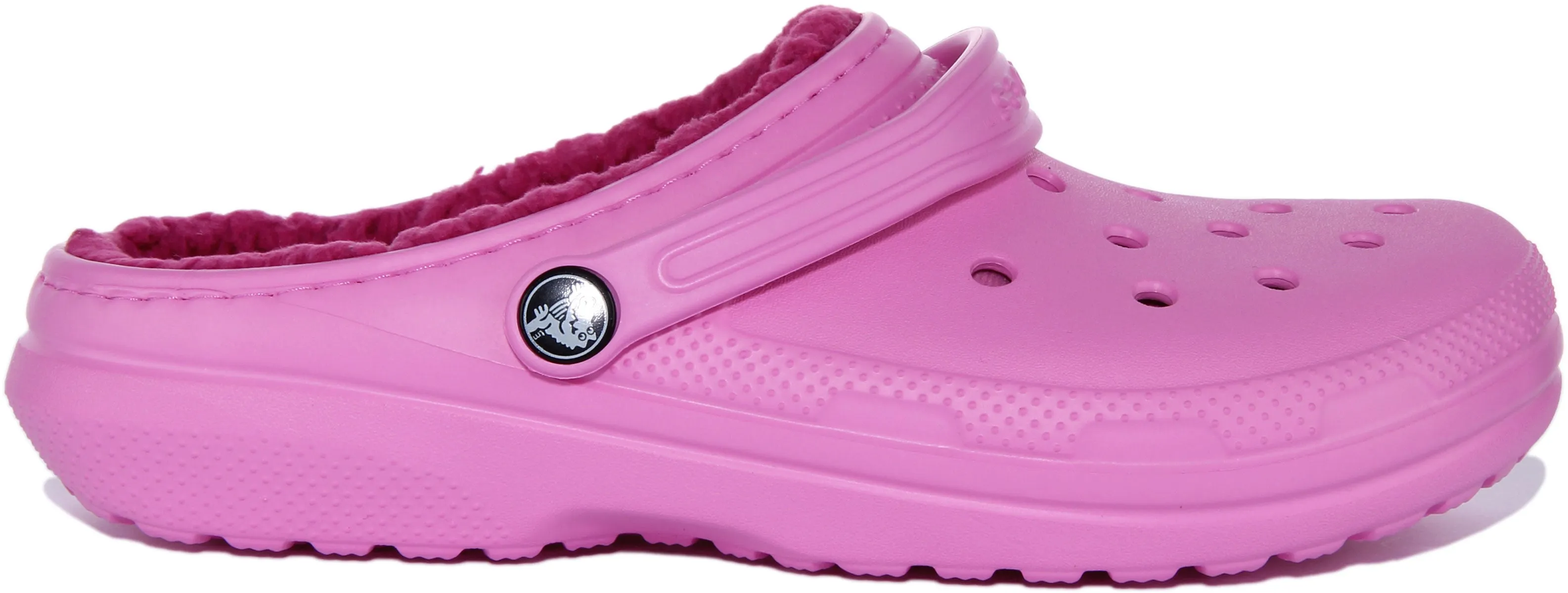 Crocs Classic Lined In Pink For Juniors