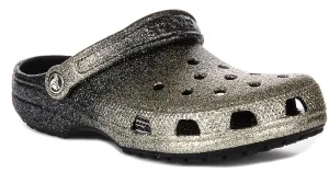 Crocs Classic Ombre In Black Gold For Unisex