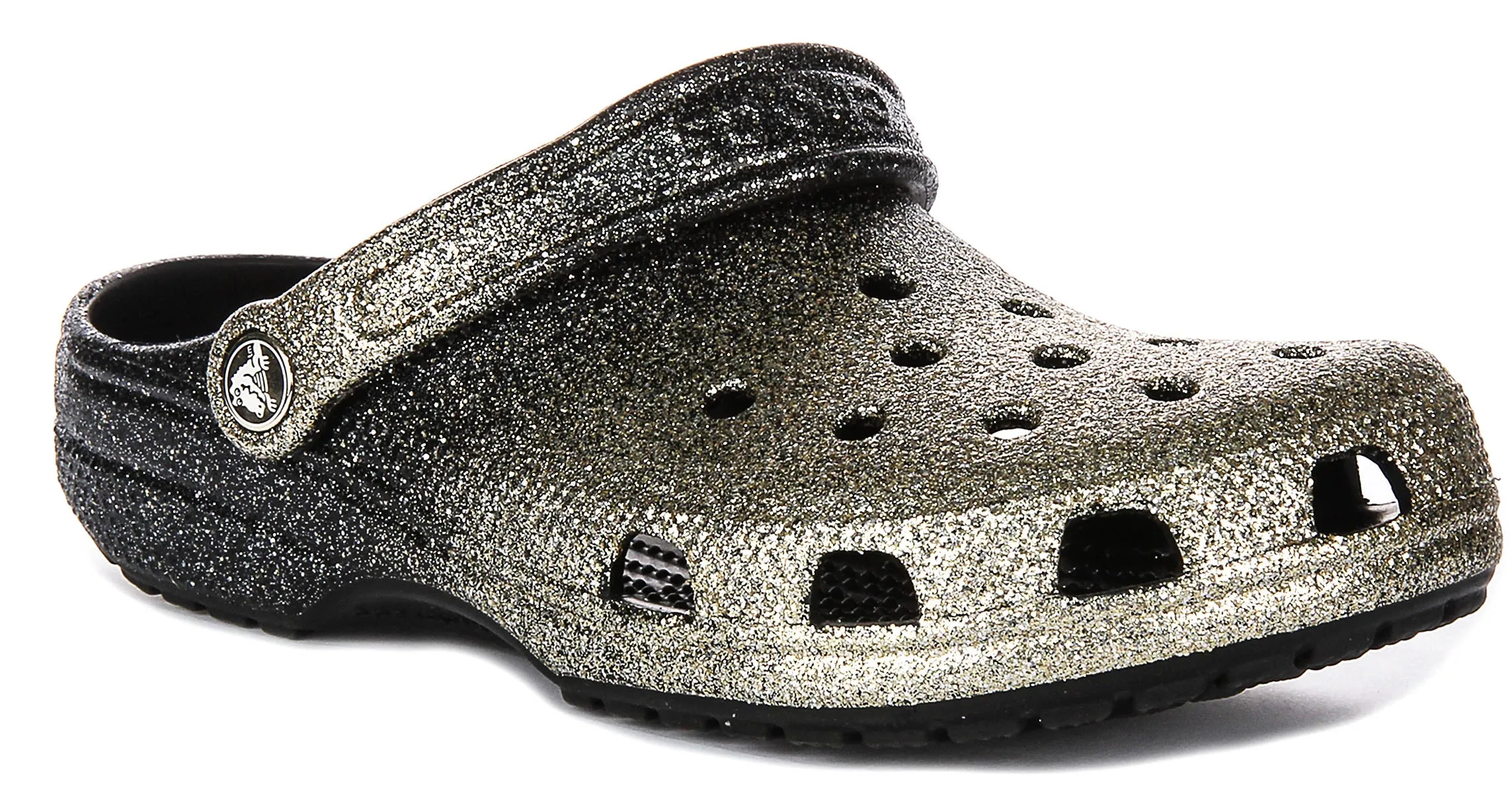Crocs Classic Ombre In Black Gold For Unisex