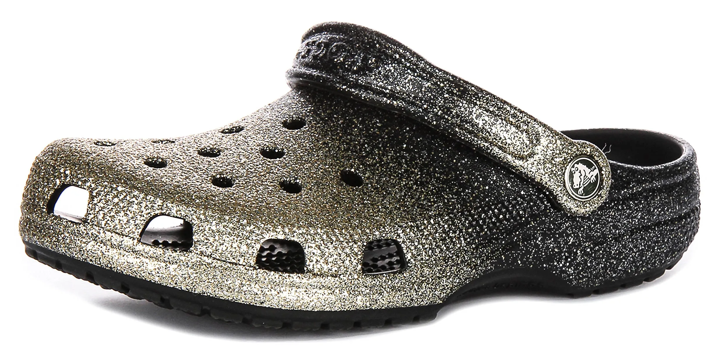 Crocs Classic Ombre In Black Gold For Unisex