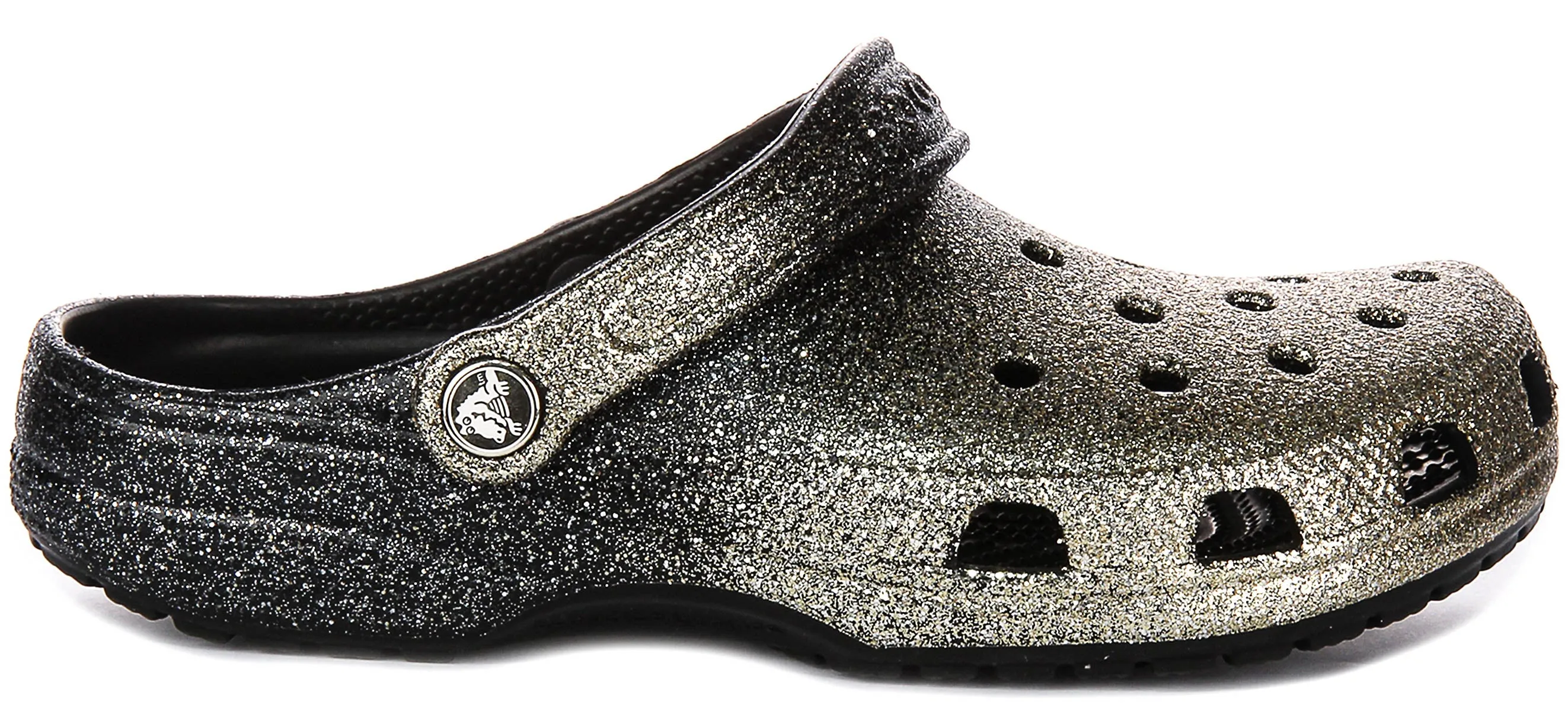 Crocs Classic Ombre In Black Gold For Unisex