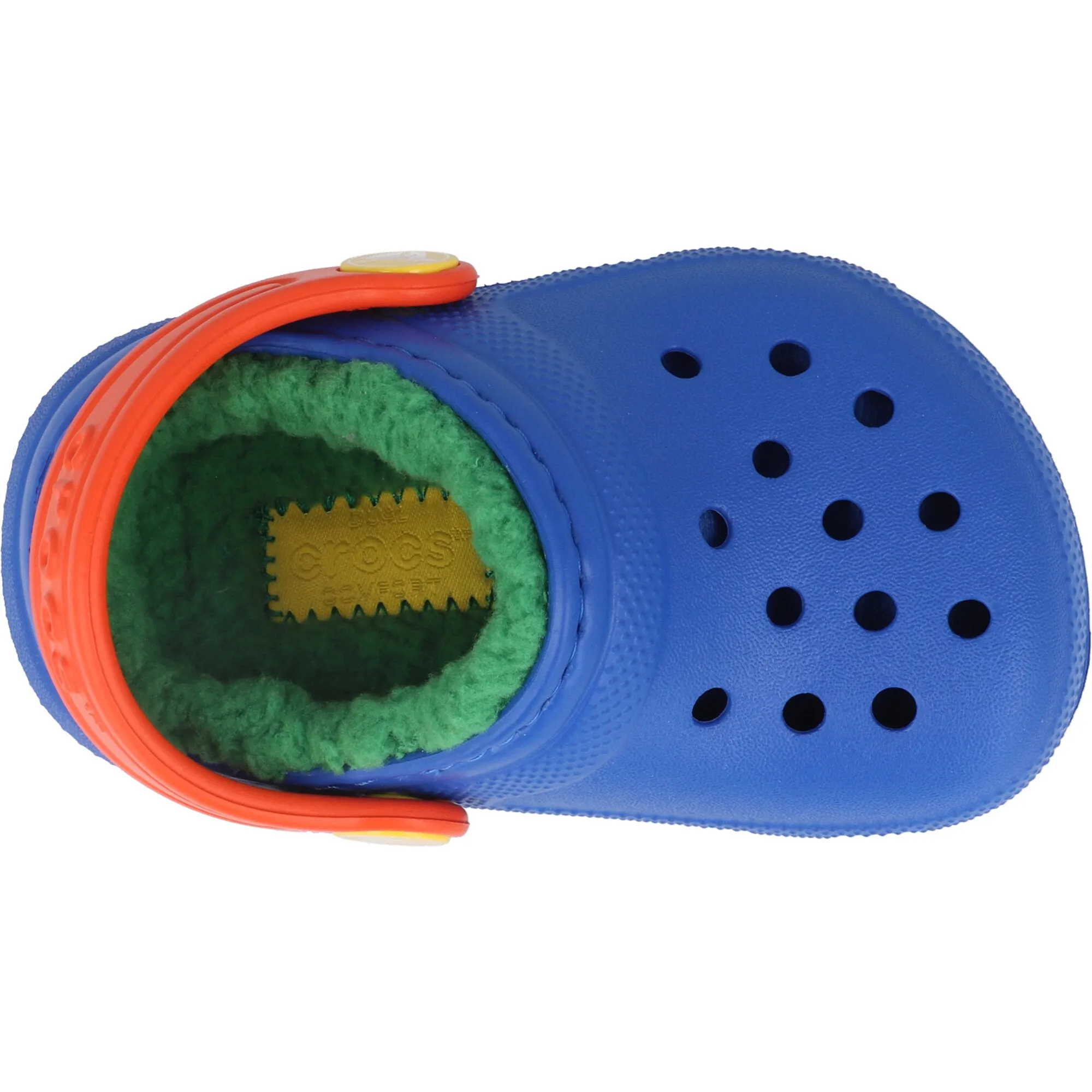 Crocs Kids Classic Lined Clog Blue Slippers