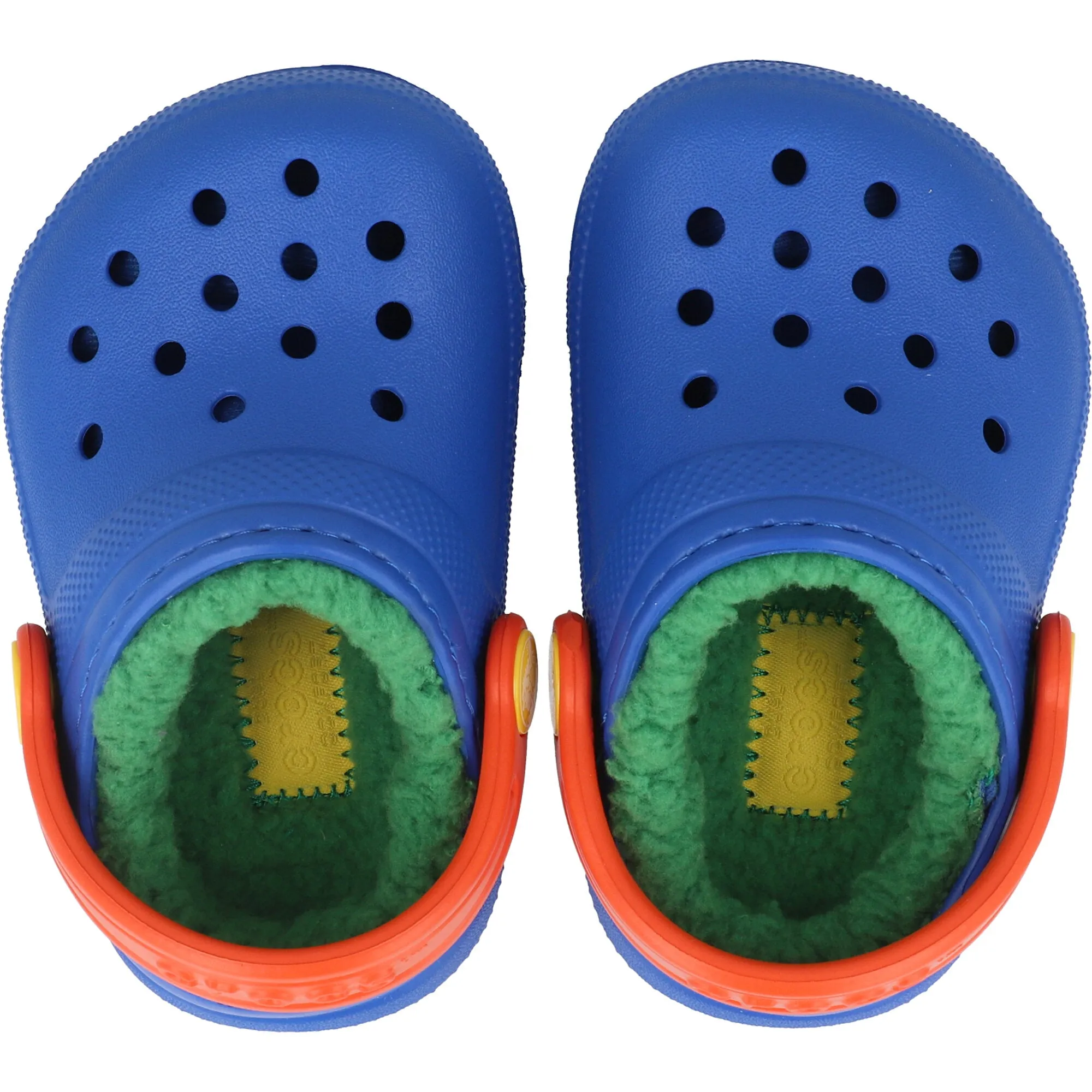 Crocs Kids Classic Lined Clog Blue Slippers