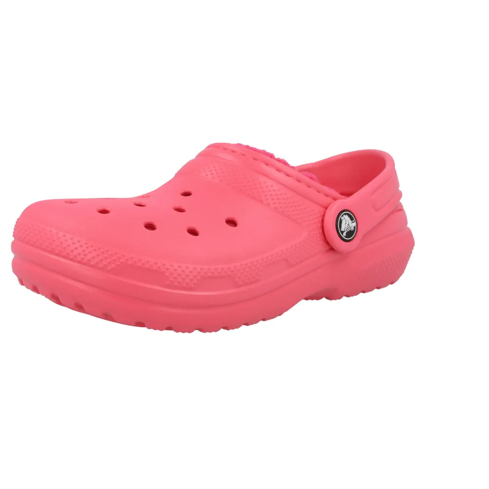 Crocs Kids Classic Lined Clog Hyper Pink