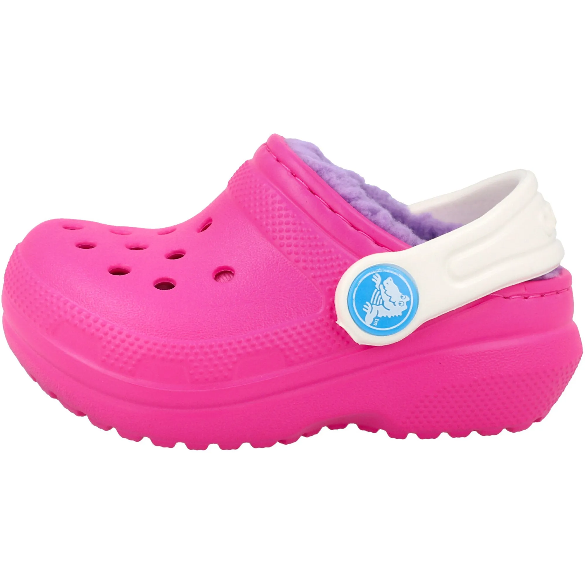 Crocs Kids Classic Lined Clog Pink Crush