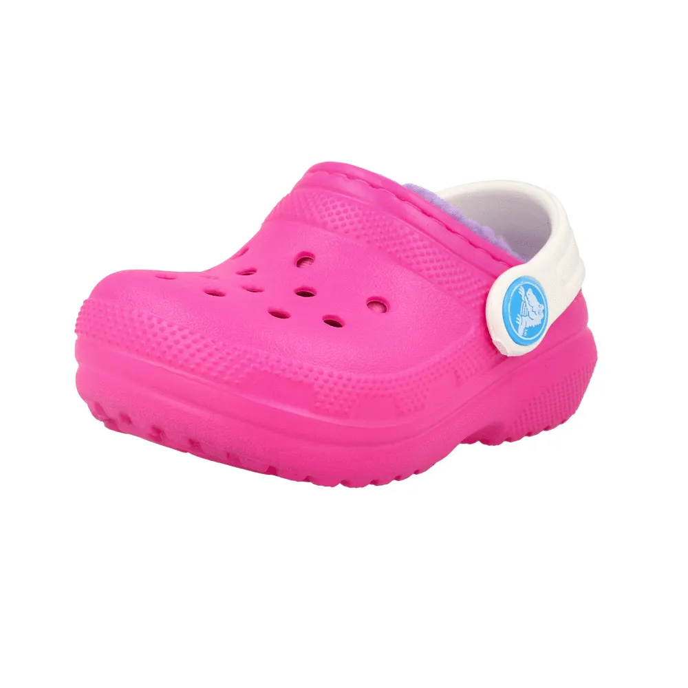 Crocs Kids Classic Lined Clog Pink Crush