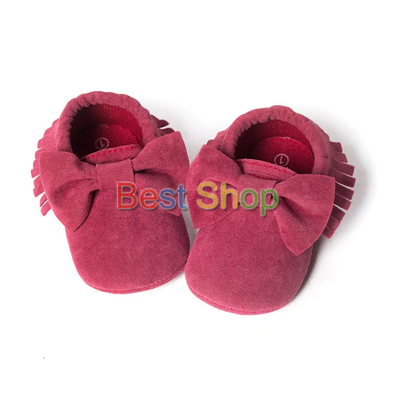 Cute Butterfly-knot Tassels Baby Moccasin Quality Infant Babies First Walkers born Footwears Indoor Boots