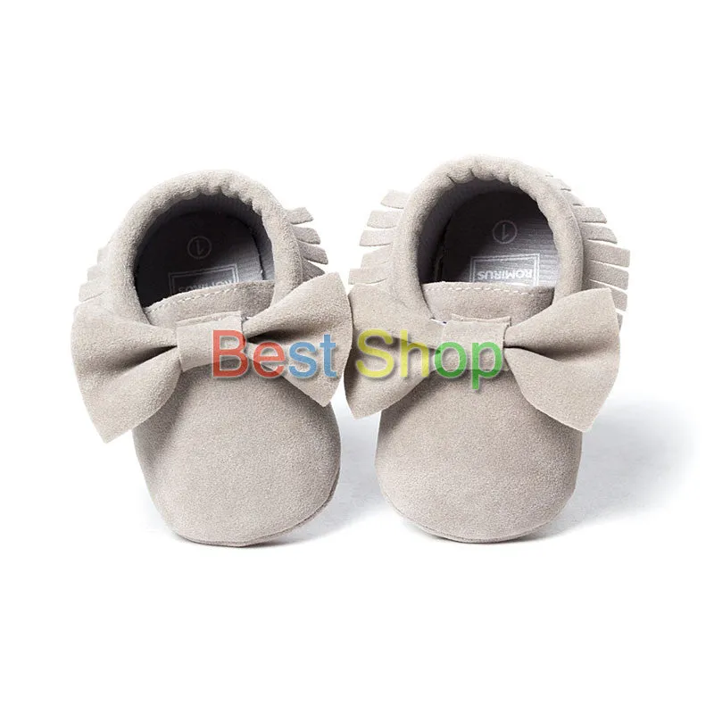 Cute Butterfly-knot Tassels Baby Moccasin Quality Infant Babies First Walkers born Footwears Indoor Boots