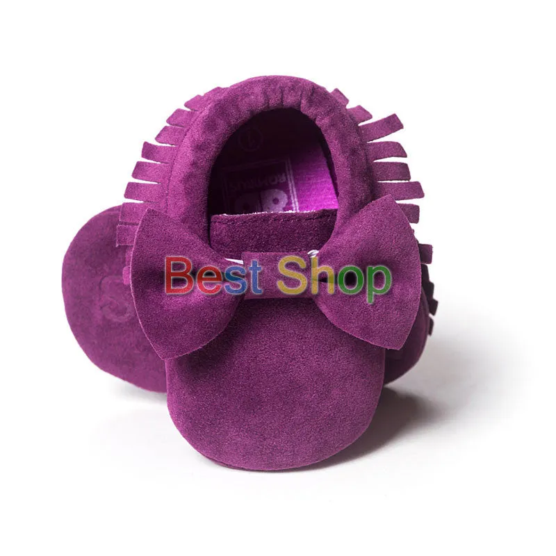 Cute Butterfly-knot Tassels Baby Moccasin Quality Infant Babies First Walkers born Footwears Indoor Boots