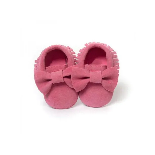Cute Butterfly-knot Tassels Baby Moccasin Quality Infant Babies First Walkers born Footwears Indoor Boots