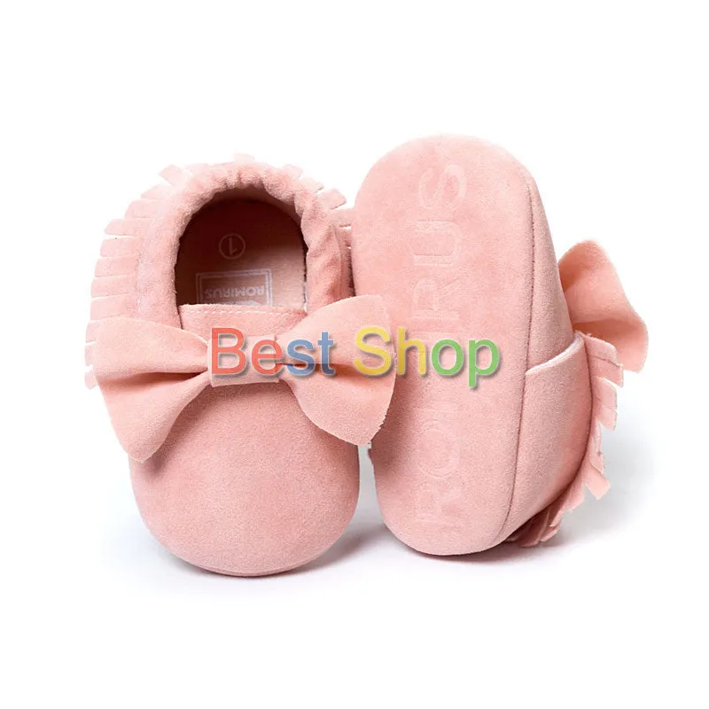 Cute Butterfly-knot Tassels Baby Moccasin Quality Infant Babies First Walkers born Footwears Indoor Boots