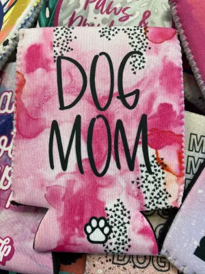 Dog Mom (Pink) Can Cooler