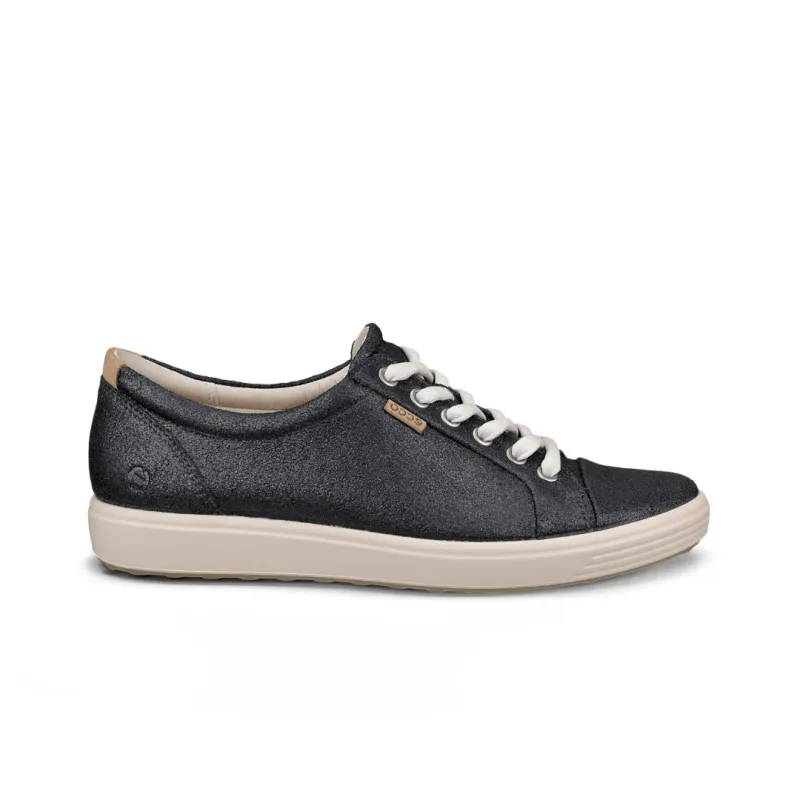Ecco Women's Soft 7 Lace-Up - Silver Heavy
