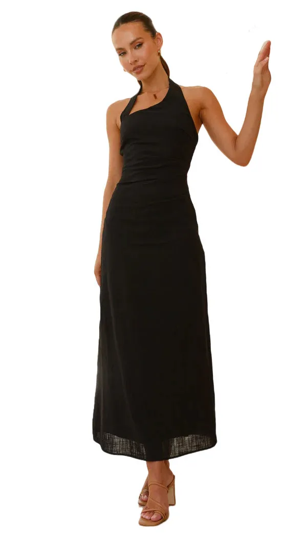 Elegant Halter Neck Backless Maxi Dress for Effortless Summer Glamour