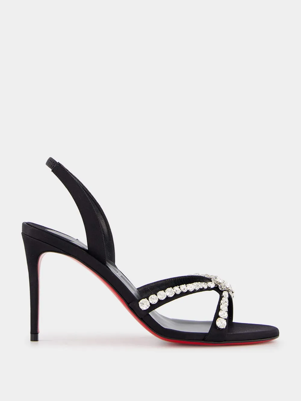 Emilie Jewel Crepe 85mm Heels