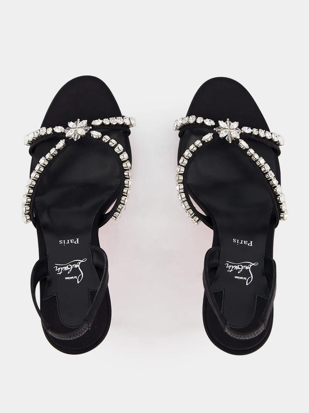 Emilie Jewel Crepe 85mm Heels