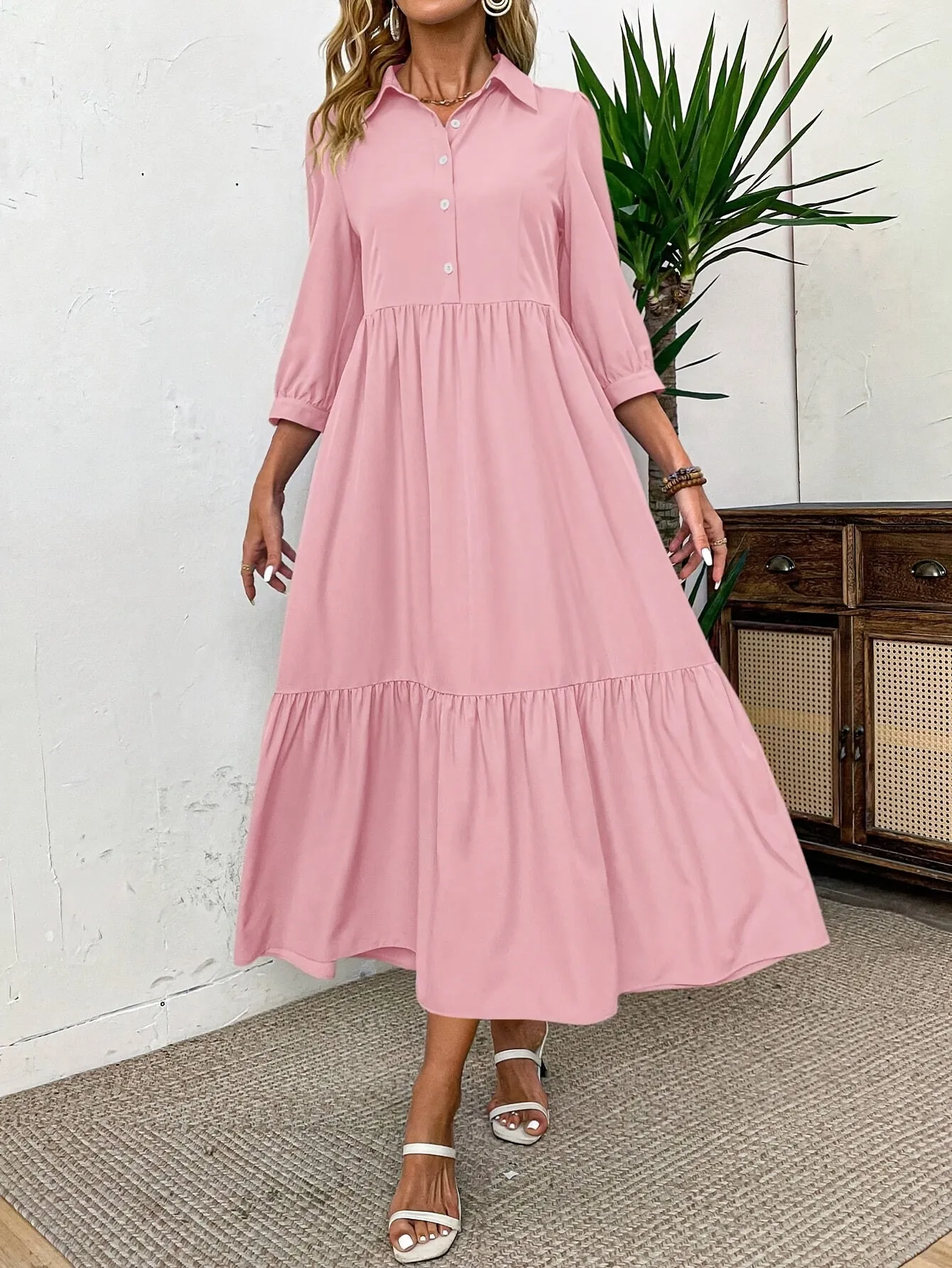 Emma - Button Dress