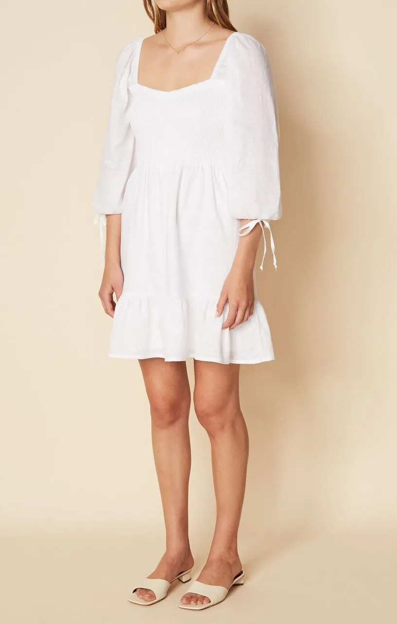 FAITHFULL THE BRAND Romina Mini Dress - White