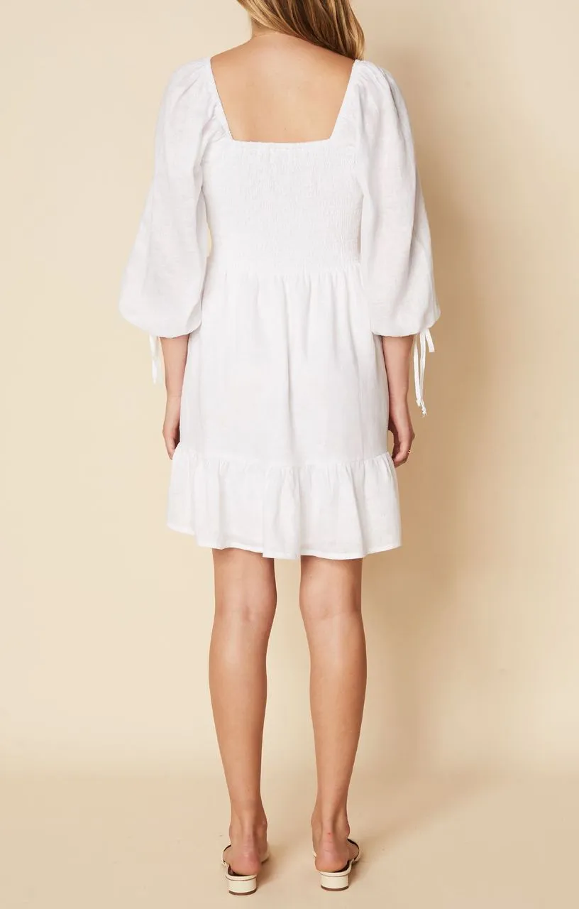 FAITHFULL THE BRAND Romina Mini Dress - White