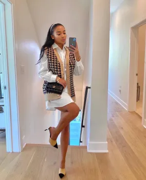 Fall Sweater Vest Dress Set