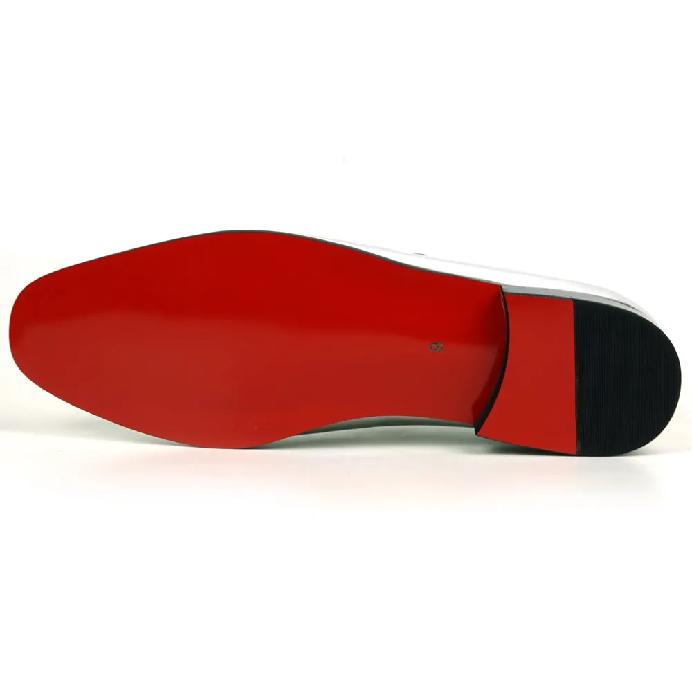 FI-7548 Silver Patent Leather Slip on Loafer Fiesso by Aurelio Garcia