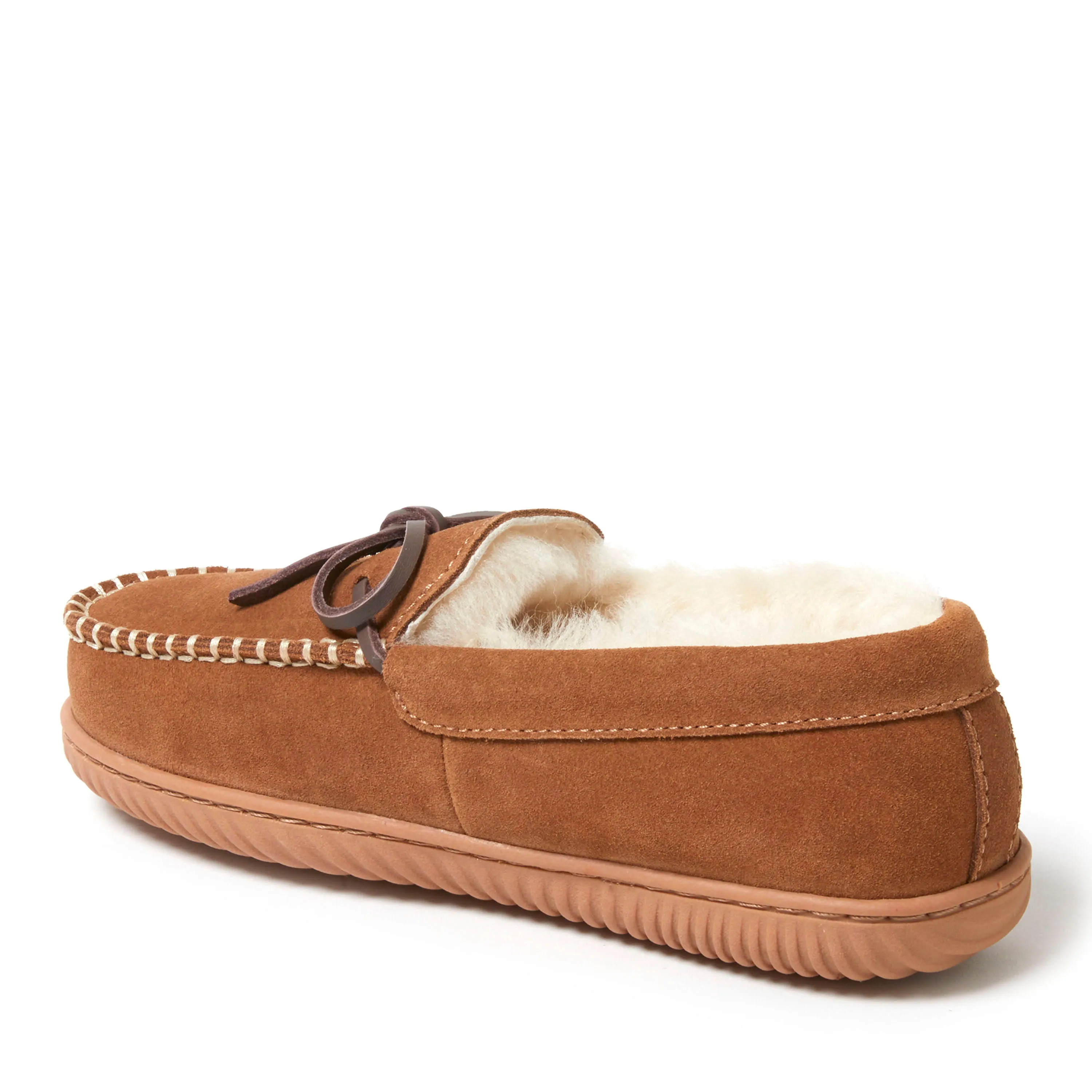Fireside by Dearfoams Women's Alice Springs Genuine Shearling Moccasin Slipper