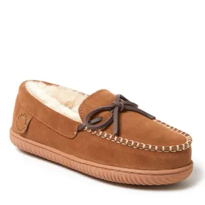 Fireside by Dearfoams Women's Alice Springs Genuine Shearling Moccasin Slipper