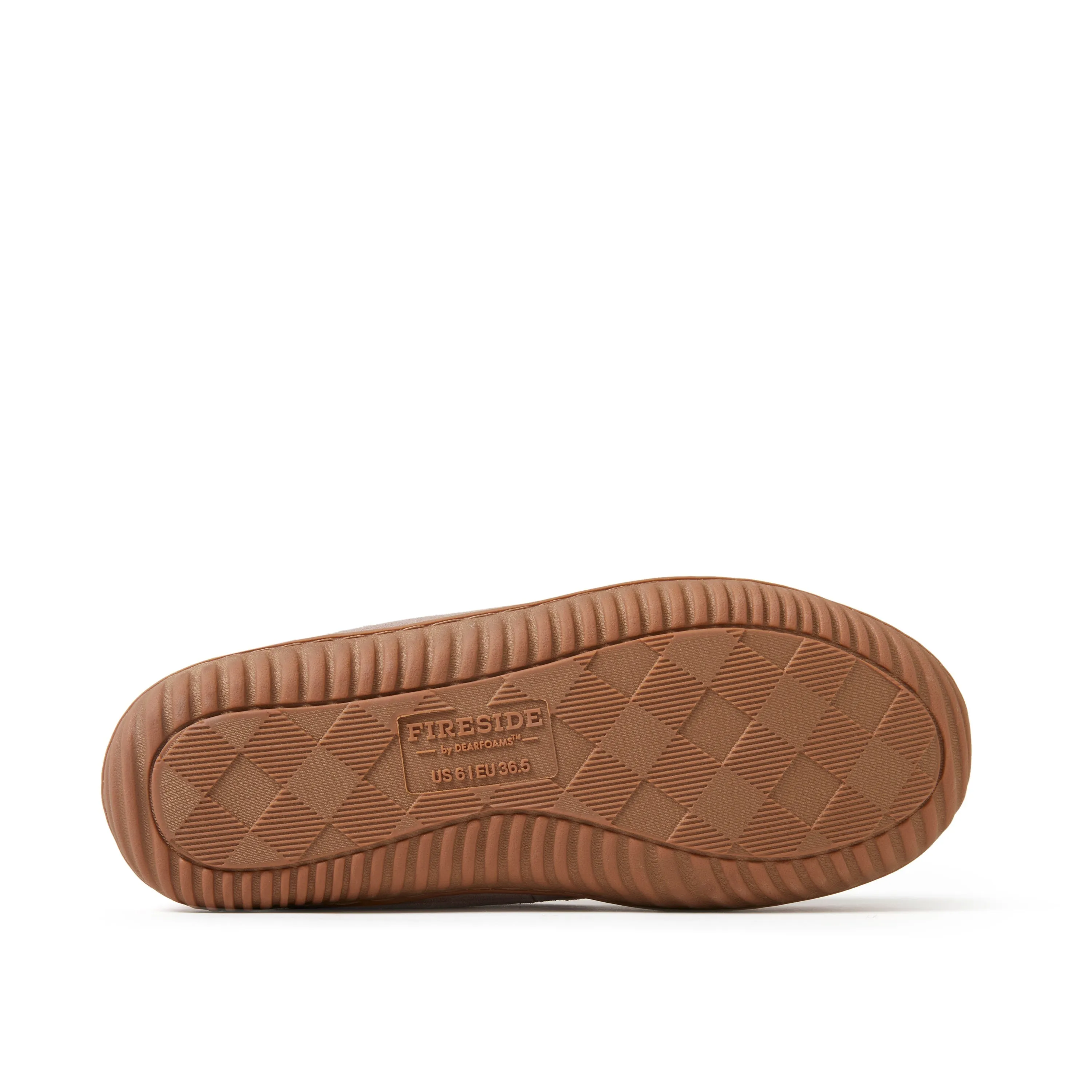 Fireside by Dearfoams Women's Alice Springs Genuine Shearling Moccasin Slipper