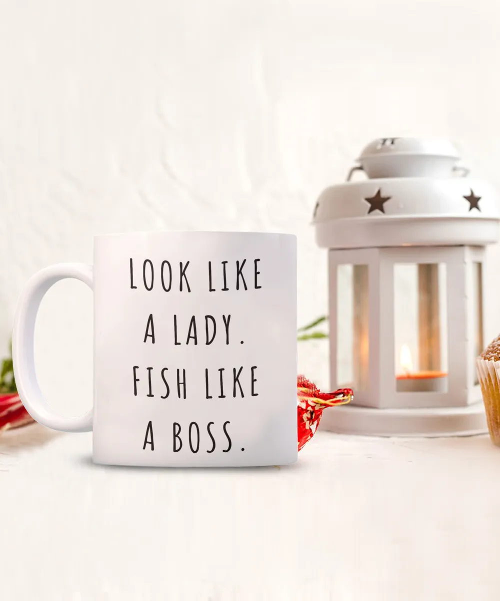 Fishing Gifts for Women, Fishing Mug, Saltwater Fishing Mug, Fish Coffee Cup