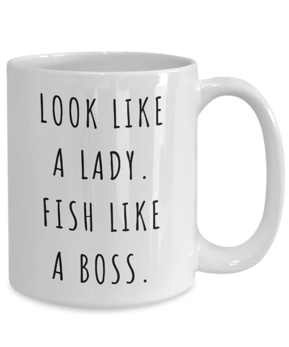 Fishing Gifts for Women, Fishing Mug, Saltwater Fishing Mug, Fish Coffee Cup