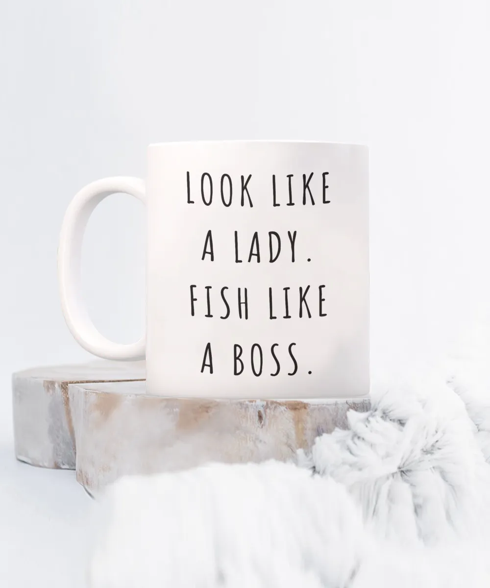 Fishing Gifts for Women, Fishing Mug, Saltwater Fishing Mug, Fish Coffee Cup
