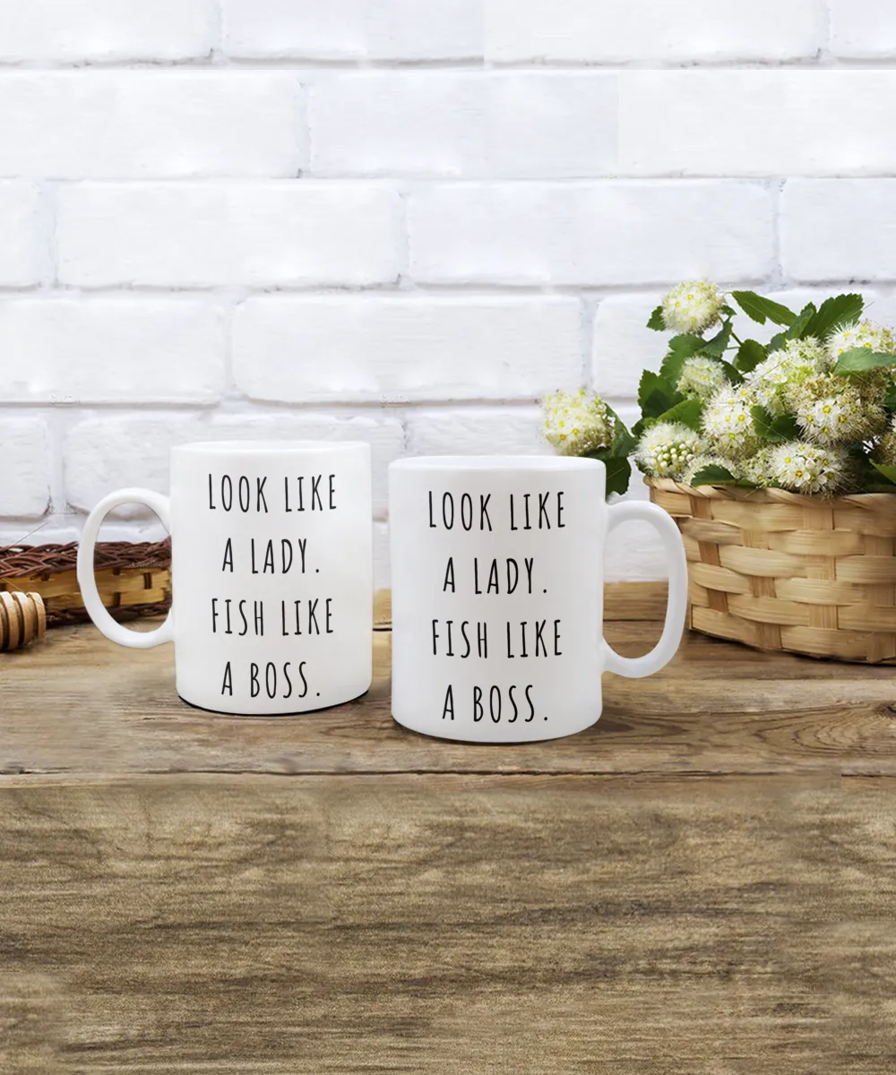 Fishing Gifts for Women, Fishing Mug, Saltwater Fishing Mug, Fish Coffee Cup