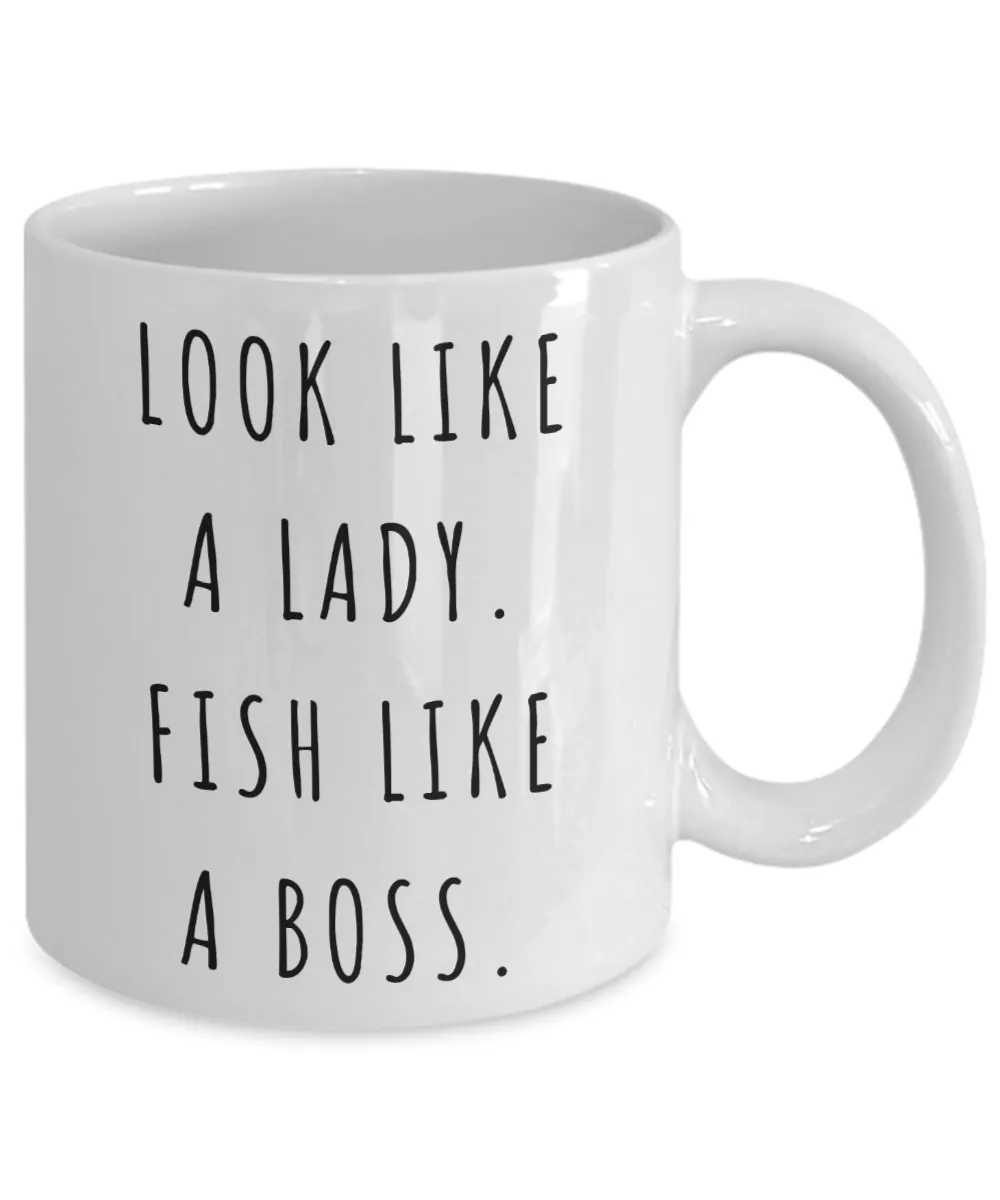 Fishing Gifts for Women, Fishing Mug, Saltwater Fishing Mug, Fish Coffee Cup
