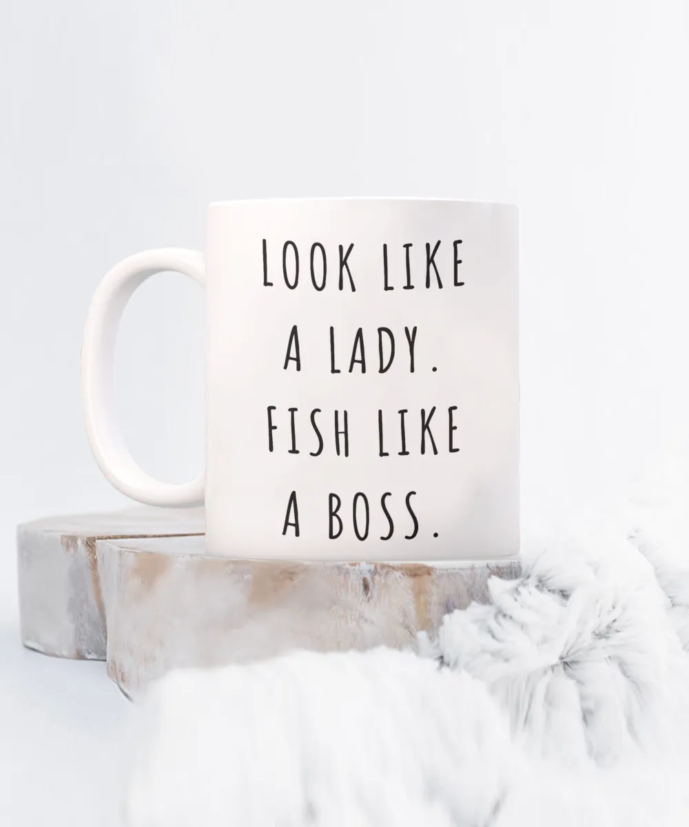 Fishing Gifts for Women, Fishing Mug, Saltwater Fishing Mug, Fish Coffee Cup