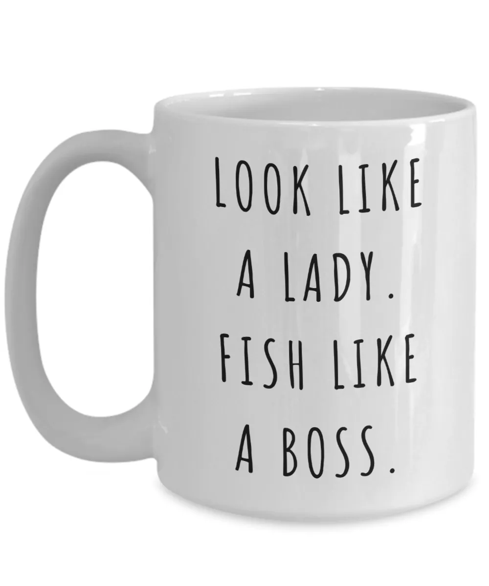 Fishing Gifts for Women, Fishing Mug, Saltwater Fishing Mug, Fish Coffee Cup