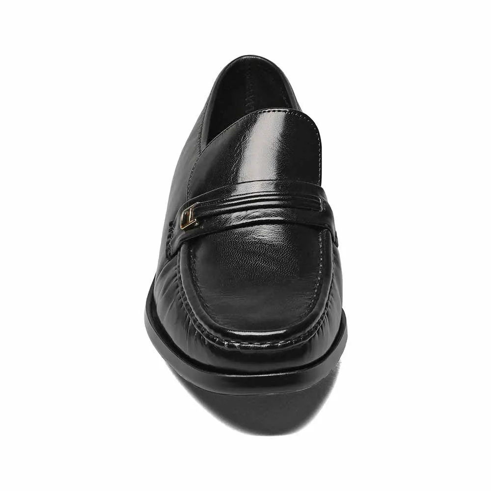 Florsheim Riva Black Moc Toe Bit Loafer