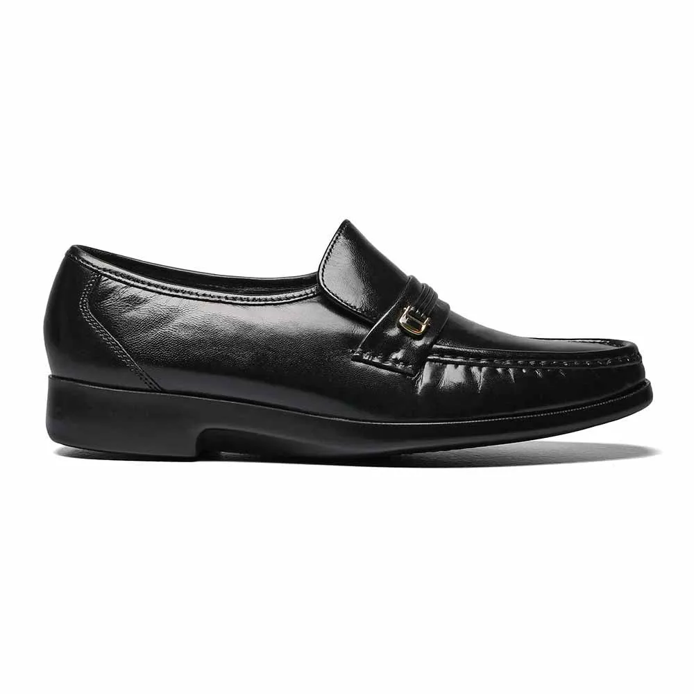 Florsheim Riva Black Moc Toe Bit Loafer
