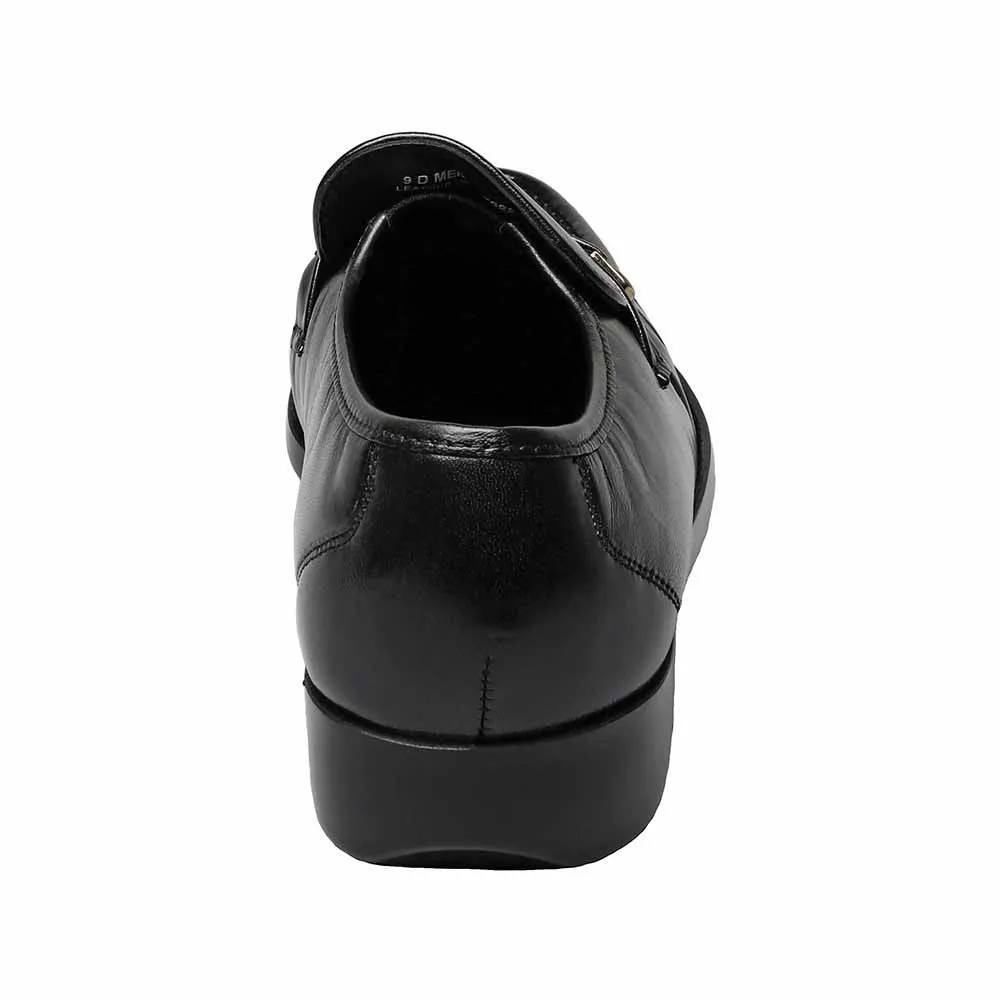 Florsheim Riva Black Moc Toe Bit Loafer