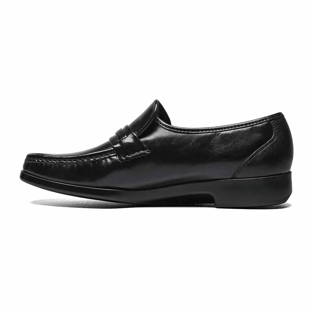 Florsheim Riva Black Moc Toe Bit Loafer