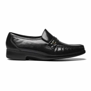Florsheim Riva Black Moc Toe Bit Loafer