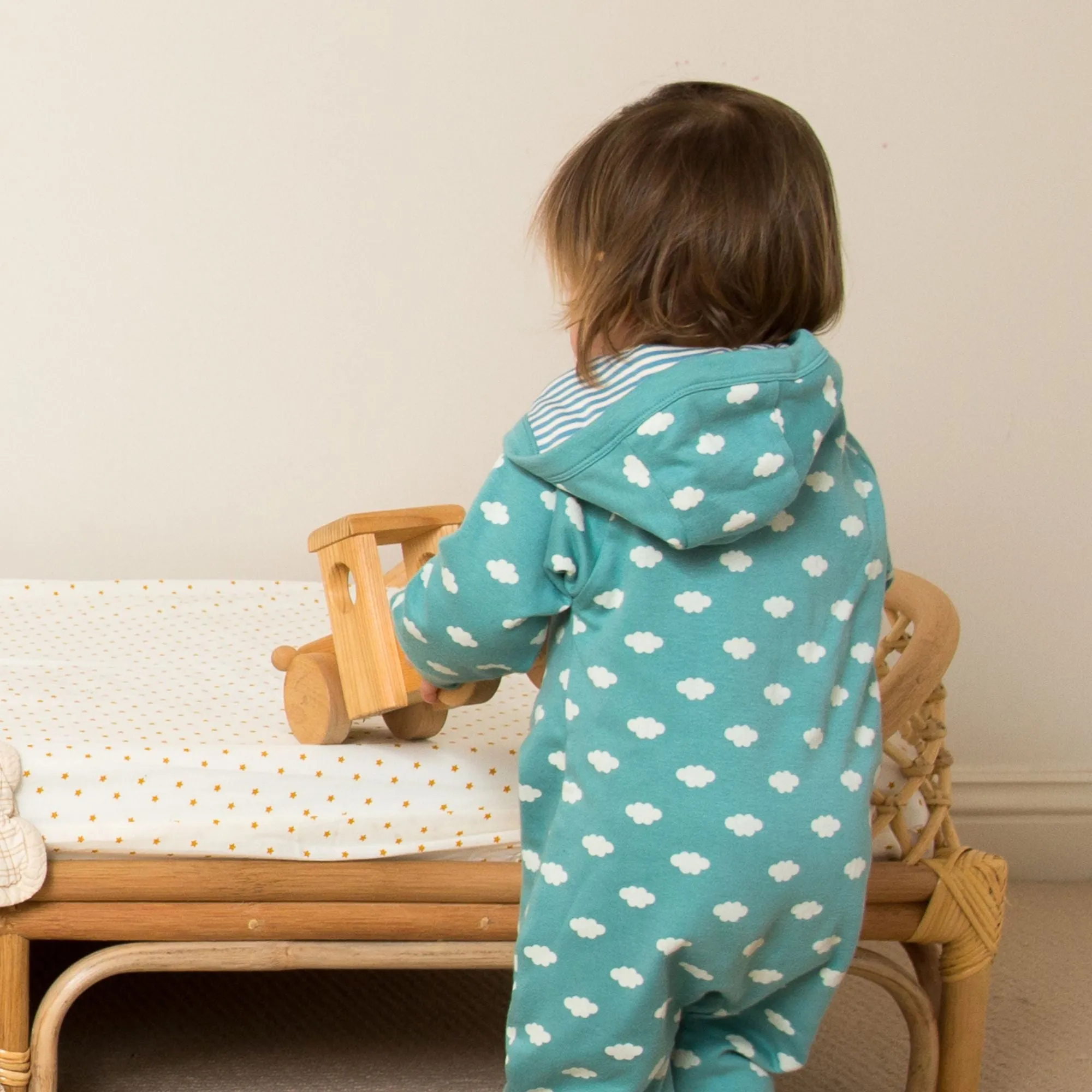 Fluffy Cloud Reversible Hooded Snug As A Bug Suit