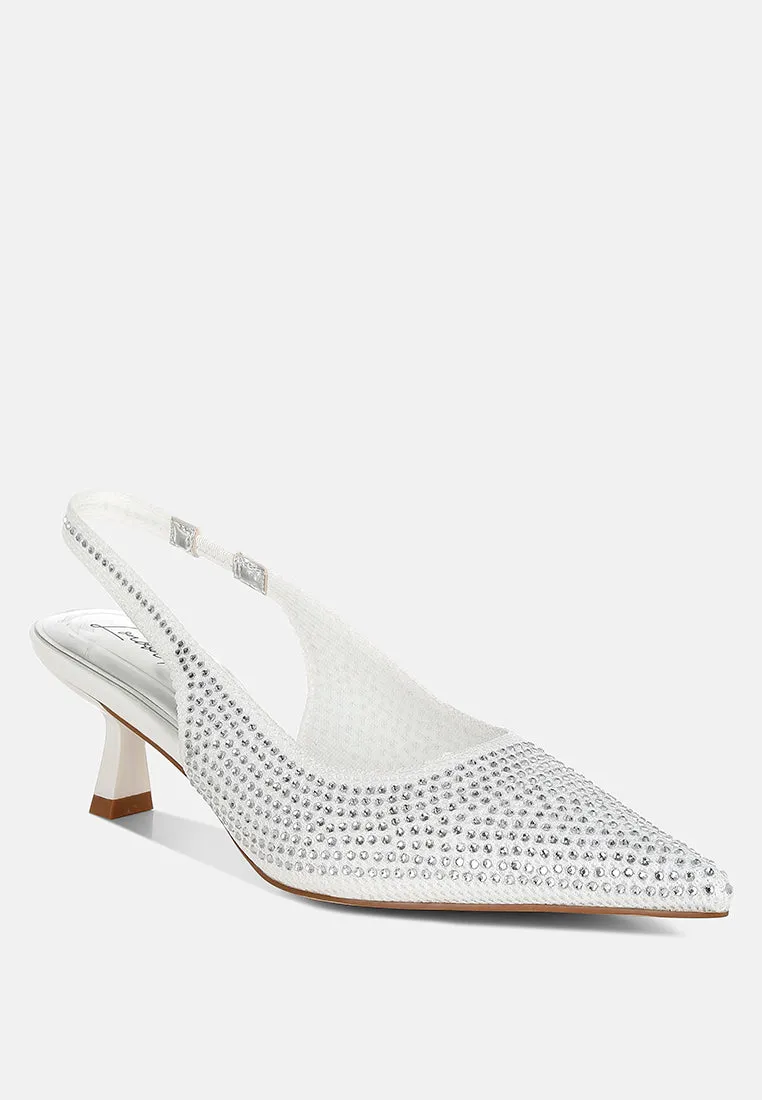 Flyknit Rhinestone Slingback Sandals By RUW