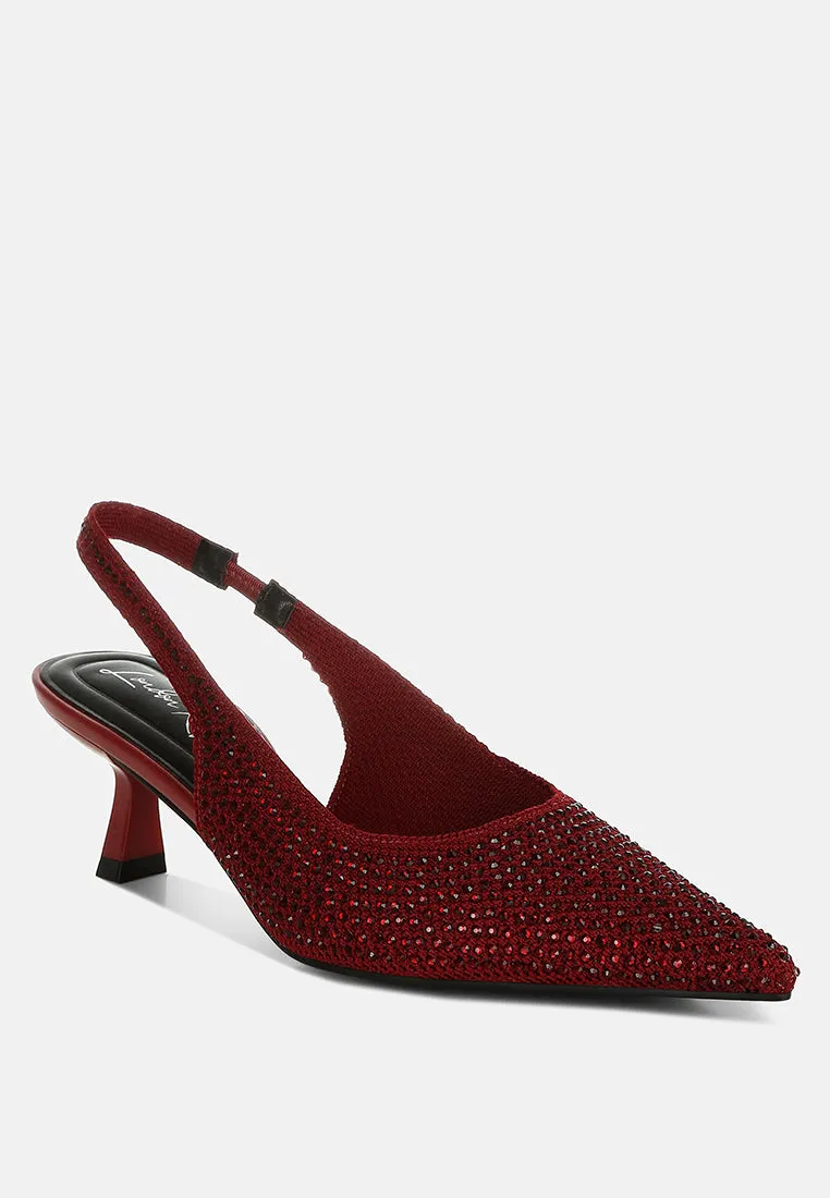 Flyknit Rhinestone Slingback Sandals By RUW