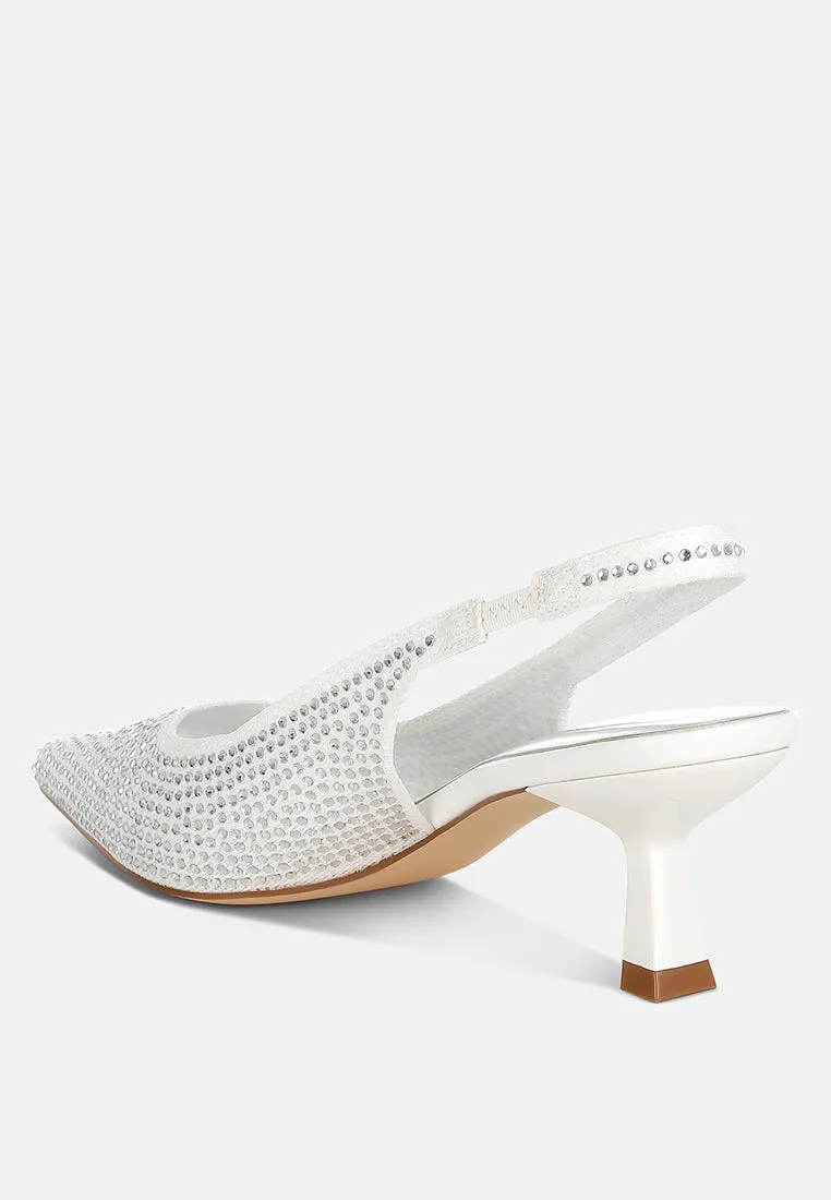 Flyknit Rhinestone Slingback Sandals By RUW