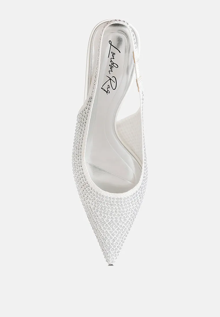 Flyknit Rhinestone Slingback Sandals By RUW