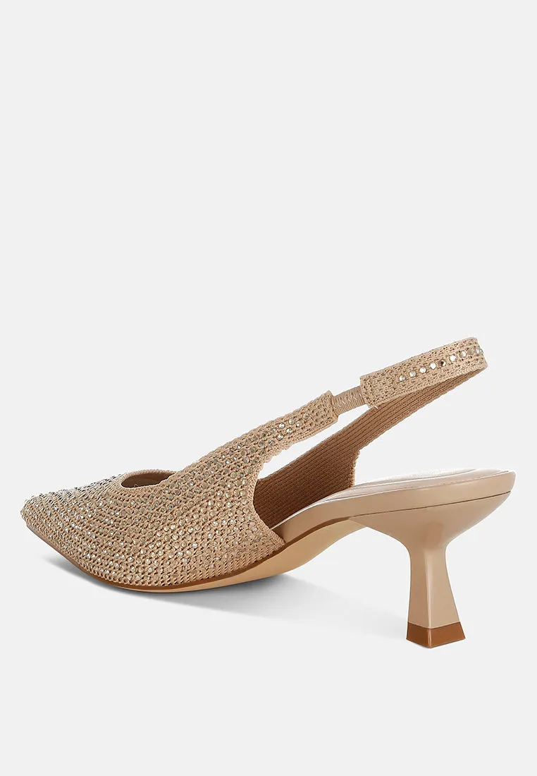 Flyknit Rhinestone Slingback Sandals By RUW