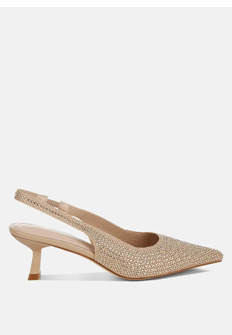 Flyknit Rhinestone Slingback Sandals By RUW
