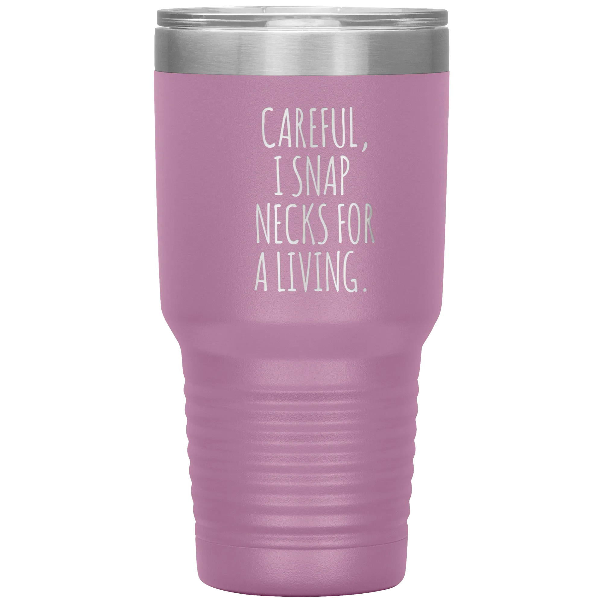 Funny Chiropractor Gift Idea for Best Chiropractor Ever Graduation I Snap Necks For A Living Tumbler Insulated Travel Coffee Cup BPA Free