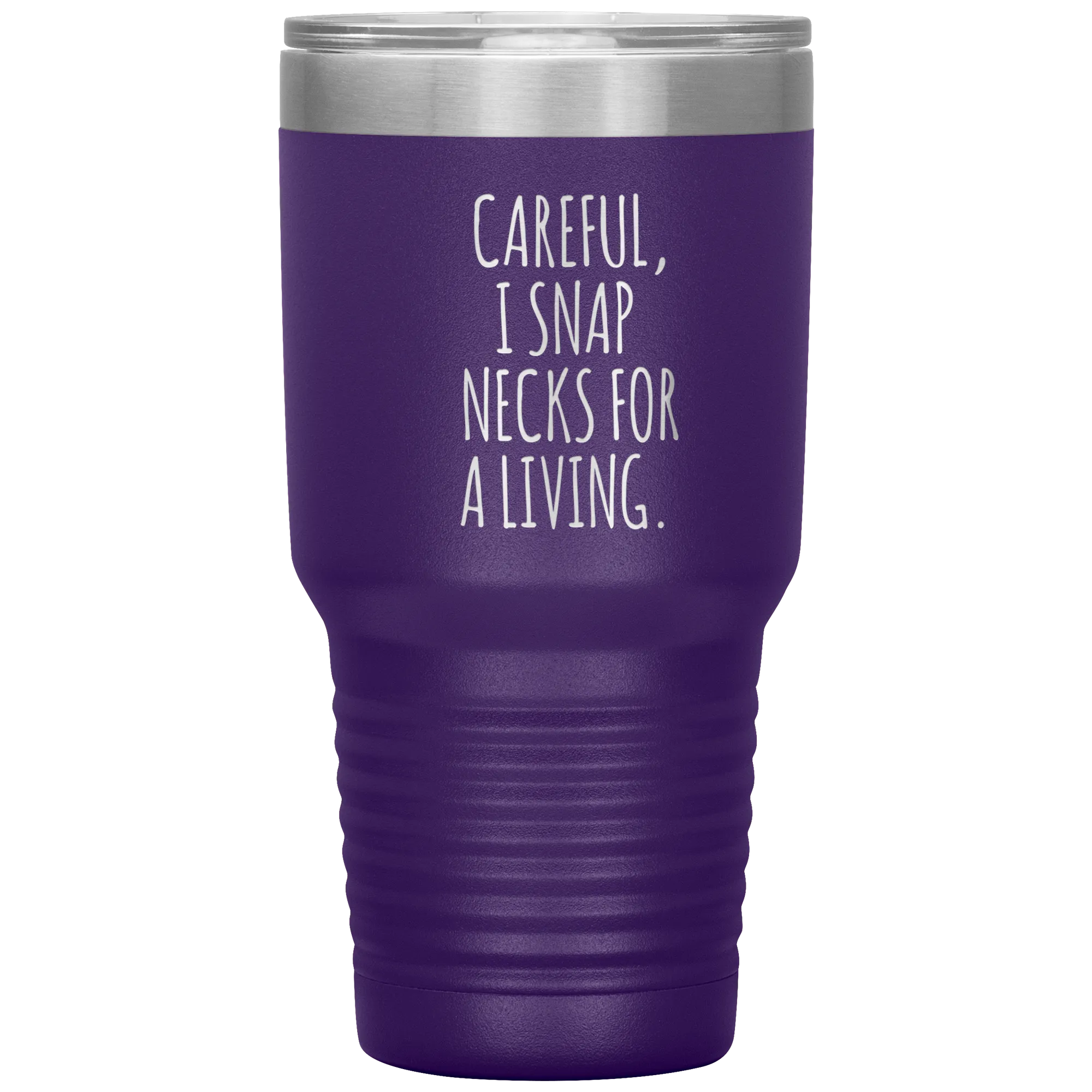 Funny Chiropractor Gift Idea for Best Chiropractor Ever Graduation I Snap Necks For A Living Tumbler Insulated Travel Coffee Cup BPA Free